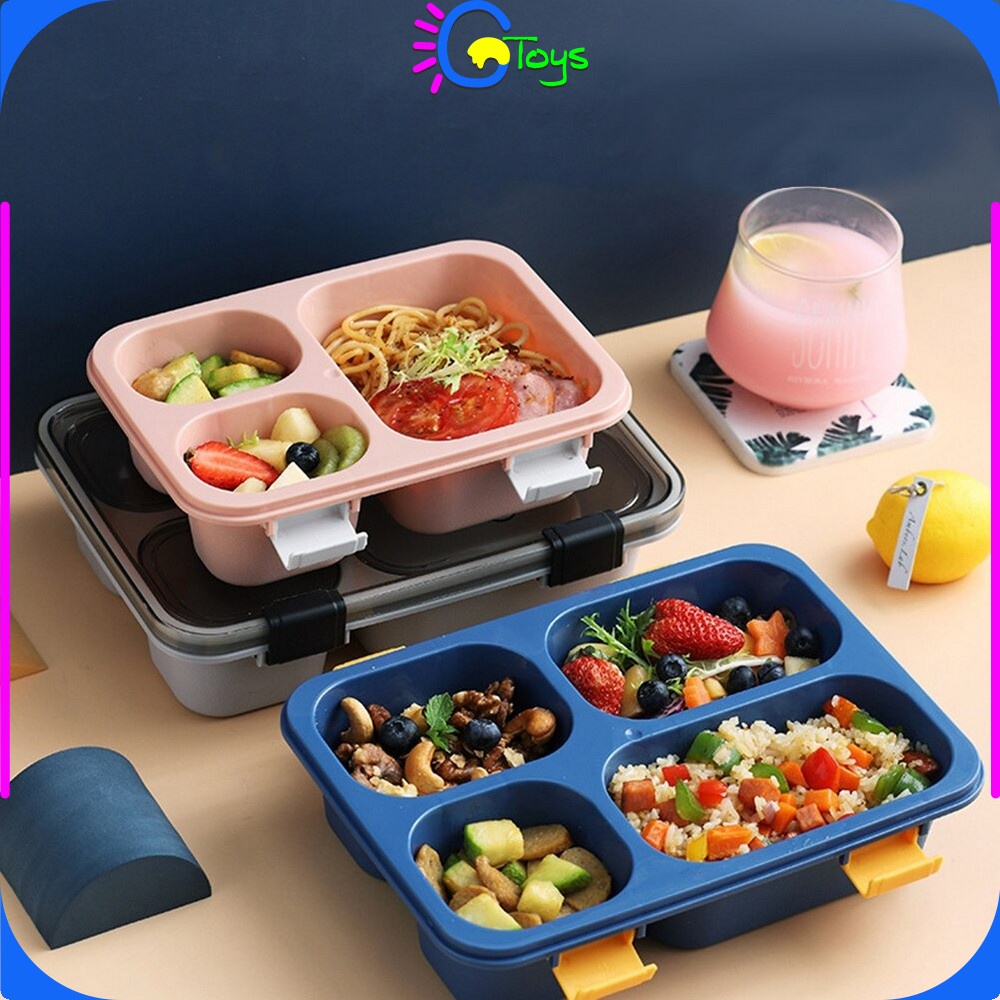 Bento Box Kids 1.3ML Lunch Box Kids with Sauce Container & Cutlery