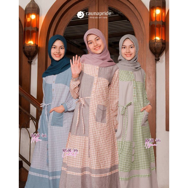 Jual Rauna Rgr 46 - Gamis Anak Remaja TAnggung Terbaru bermotig ...