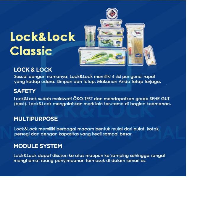 Jual KODE-RT16 LocknLock - Tempat Makan Rectangular Short 180ML ...