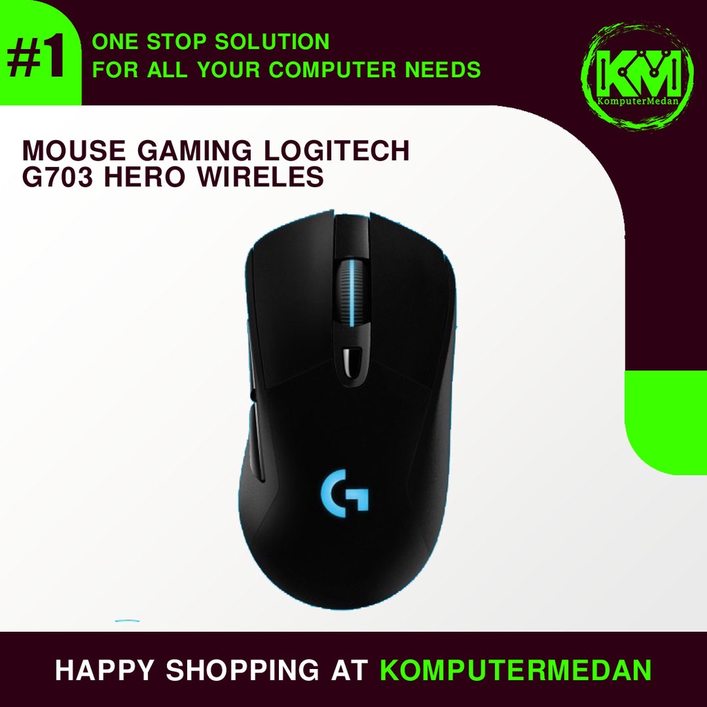 Jual Logitech G703 HERO Lightspeed Mouse Gaming Wireless RGB with HERO ...