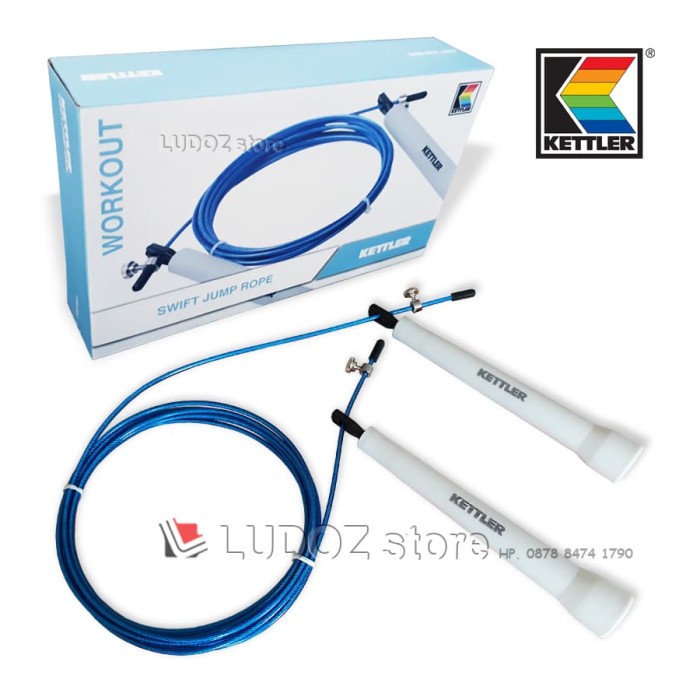 Jual Skp Swift Jump Rope, Speed Skipping Original Kettler, Metal Wire ...