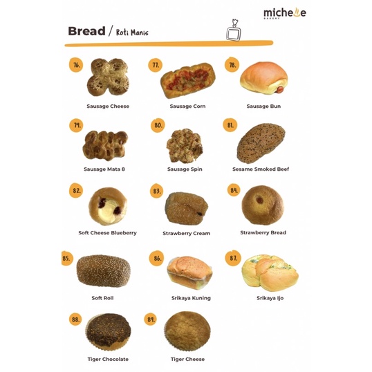 Jual MICHELLE BAKERY Roti Manis (Sweet) / Asin (Savoury) / Puff Pastry ...