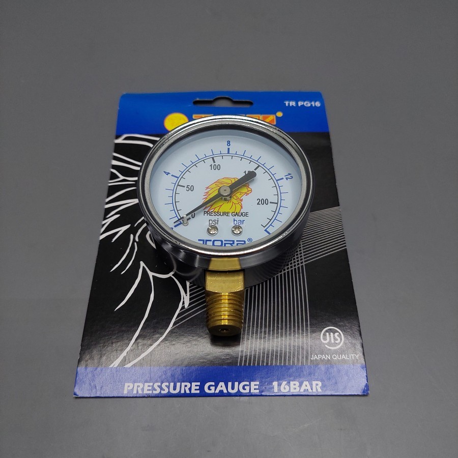 Jual Amper Kompressor 16 Kg Pressure Gauge 16 Bar Meteran Angin