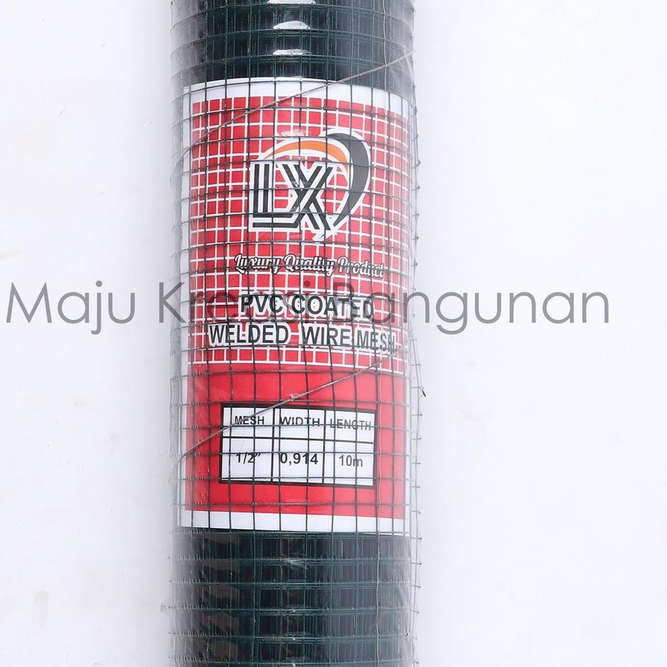 Jual New Promo Kawat Loket 10 Meter PVC Hijau 1/2 Inch Wire Mesh Ayakan ...