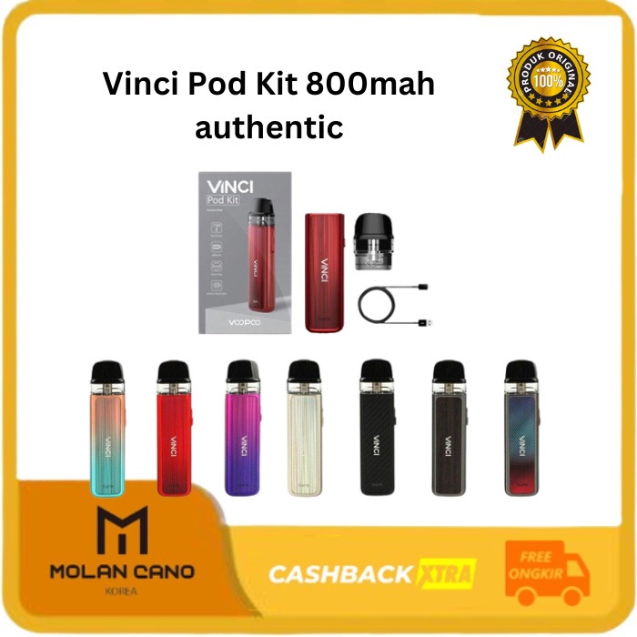 Jual MOLAN CANO New Grosir Vinci Pod Kit 800mah authentic Bonus lanyard ...