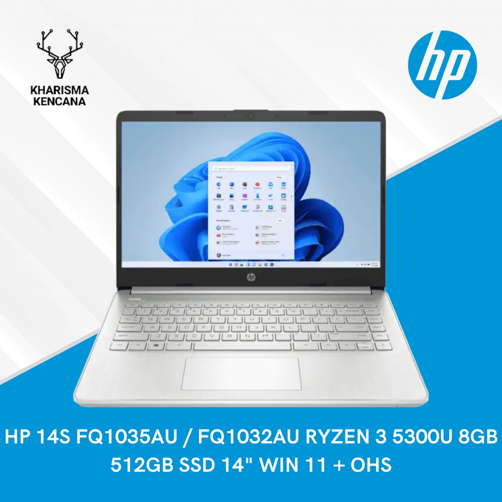 Jual Hp 14s Fq1035au Fq1032au Ryzen 3 5300u 8gb 512gb Ssd 14 Win 11 Ohs Shopee Indonesia 2966