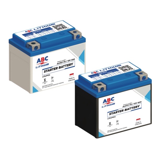 Jual ABC Lithium Aki Motor 12V 3AH , 6AH Original Garansi Resmi
