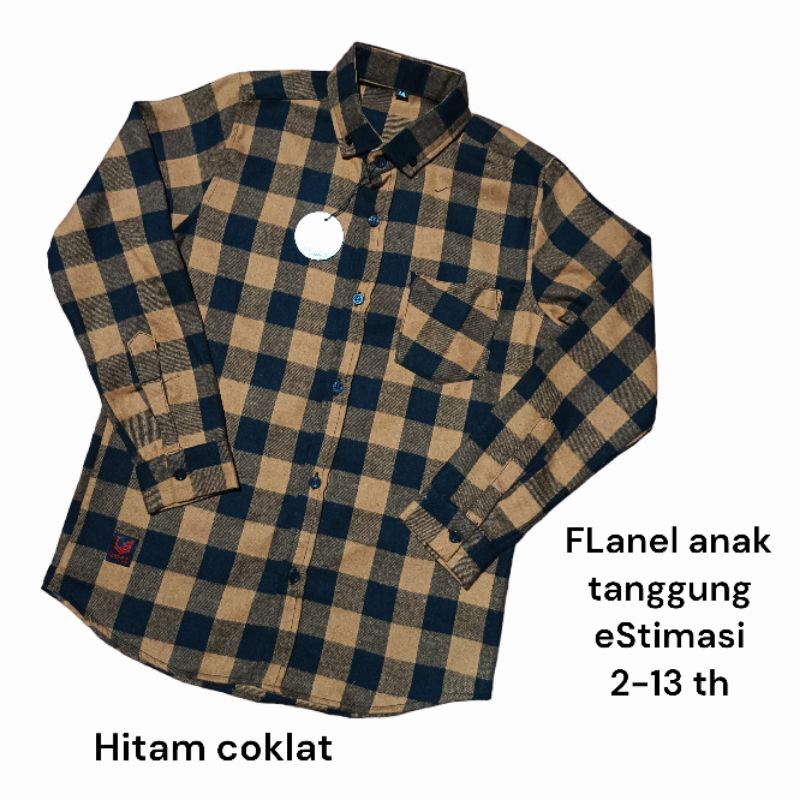 Jual KEMEJA ANAK LENGAN PANJANG FLANEL PREMIUM KEMEJA KOTAK KOTAK