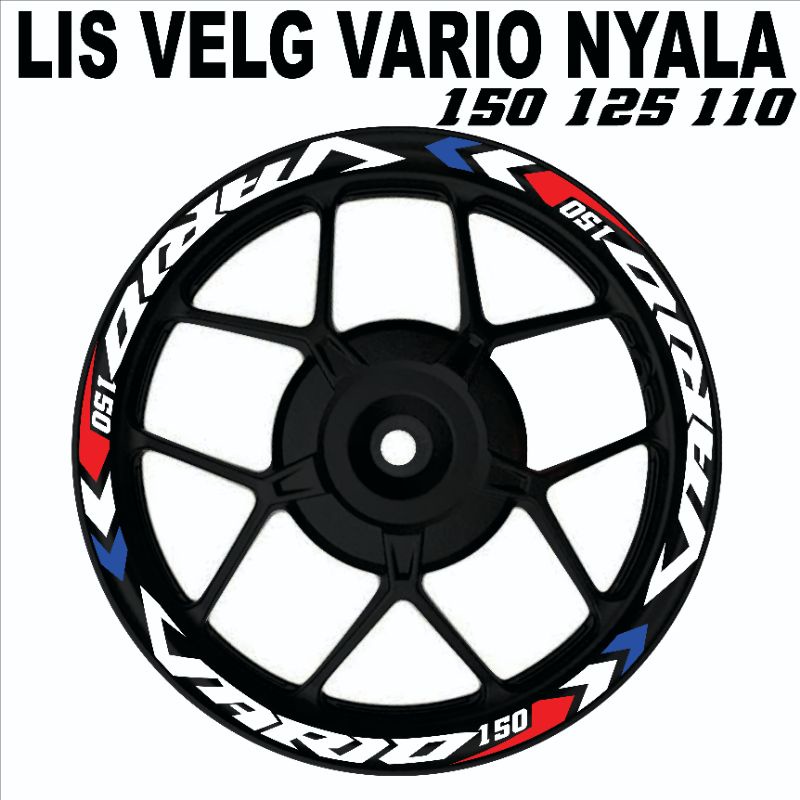 Jual Cutting Sticker Velg Vario Cc Lis Velg Motor Vario