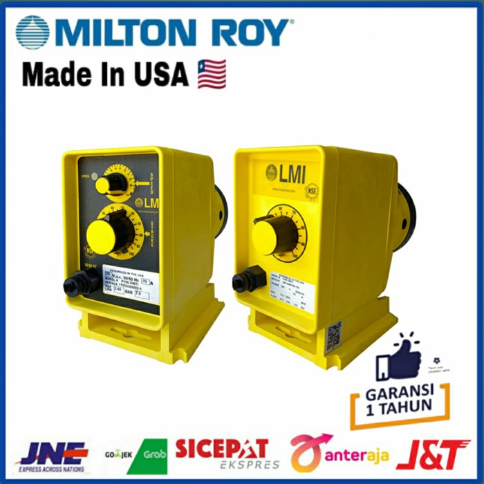 Jual Vacuum Dosing Pump Lmi Milton Roy P Ti Metering Chemical Pump Made Usa Shopee Indonesia