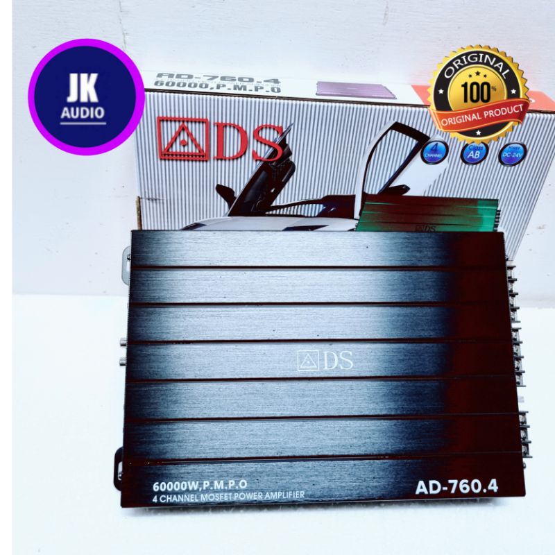 Jual Power Amplifier 4 Channel ADS AD760.4 POWER AUDIO MOBIL Shopee Indonesia