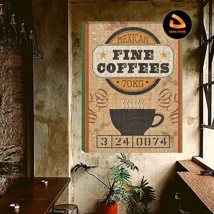 Jual Poster Kayu Cafe Resto Hiasan Dinding Warkop dan Resto CF48