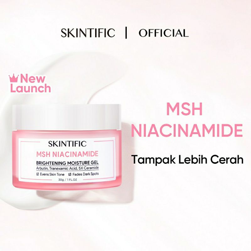 Jual SKINTIFIC MSH NIACINAMIDE BRIGHTENING MOISTURIZER GEL 30 GR
