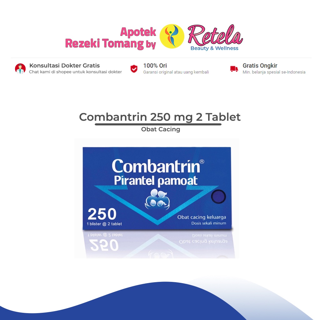 Jual COMBANTRIN 250MG STRIP | Shopee Indonesia