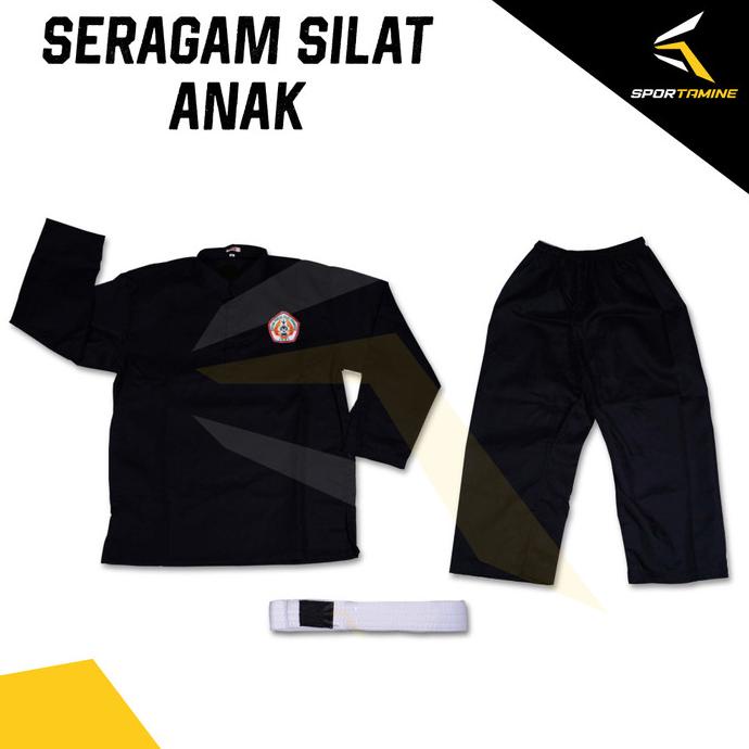 Jual Seragam Pencak Silat Hitam - Baju Pencak Silat Anak IPSI | Shopee ...