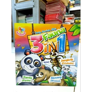 ( PROMO BUKU MURAH ORIGINAL ) BUKU ANAK / FAUNA 3IN1 / BEST SELLER / BERWARNA / FAUNA