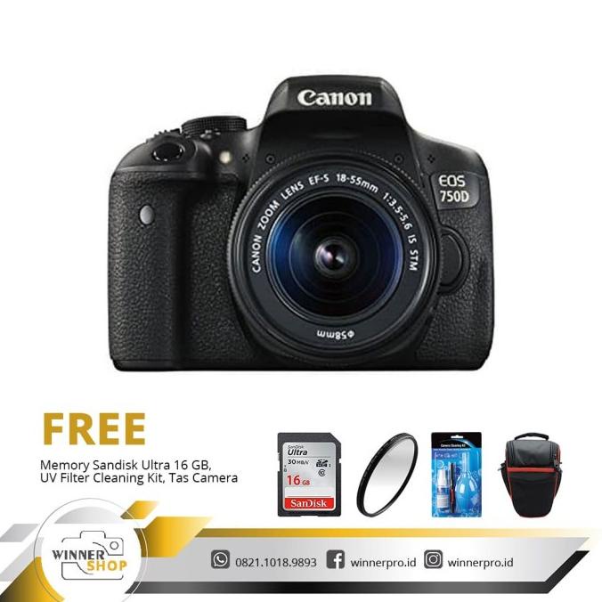 Jual Canon Eos 750D Kit 18-55Mm | Shopee Indonesia