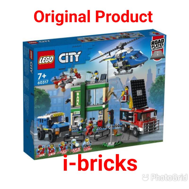 Jual LEGO City 60317 Police Chase at the Bank | Shopee Indonesia