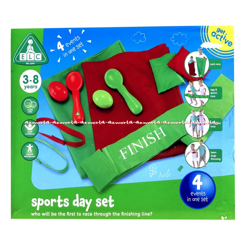 Jual ELC Sports Day Set Mainan Balap Karung Dan Tanda Finish Untuk Bayi ...