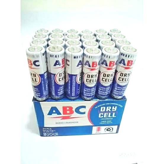 Jual BATU BATERAI ABC BIRU DRY CELL UKURAN AA R6P 1.5V - (HARGA PACK ...