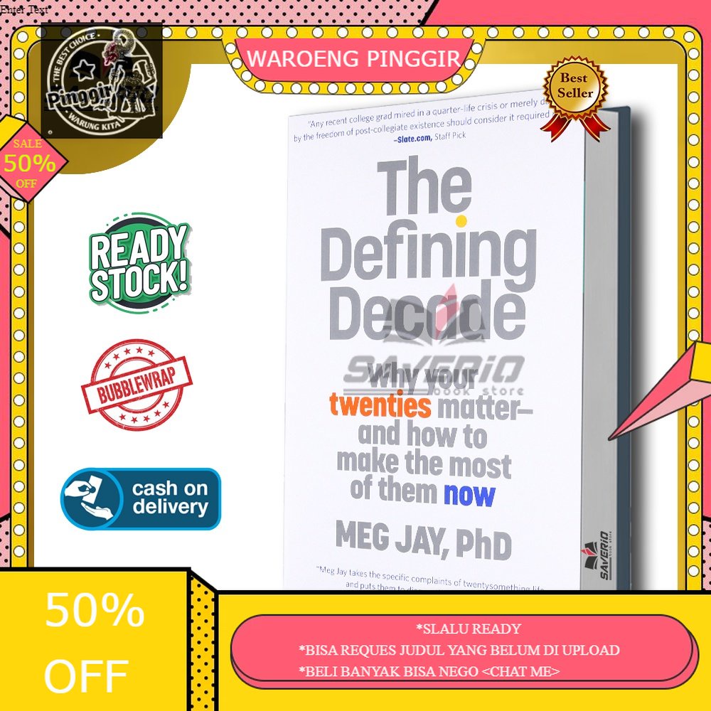 Jual Buku The Defining Decade Why Your Twenties Matter And How To Make The Most Of Them Now by