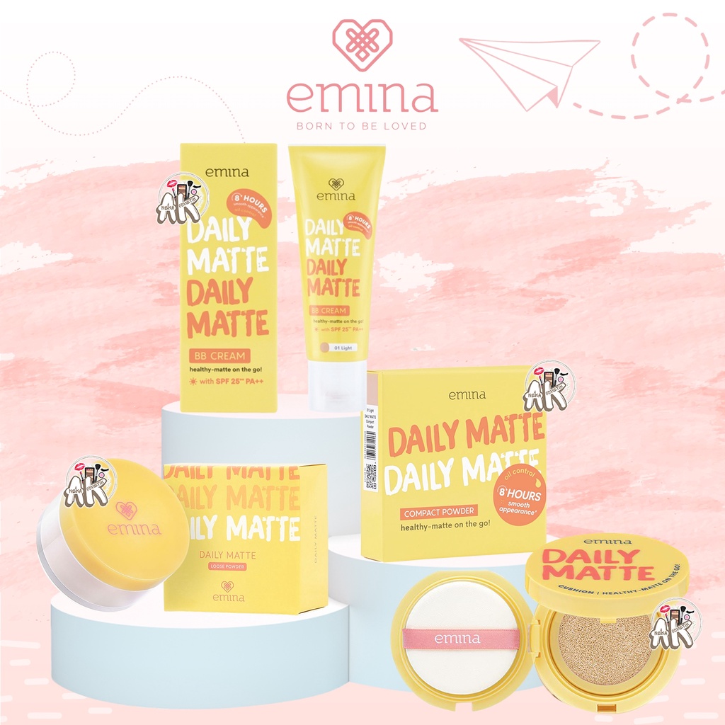 Jual EMINA DAILY MATTE SERIES ( COMPACT POWDER / BB CREAM / LOOSE ...