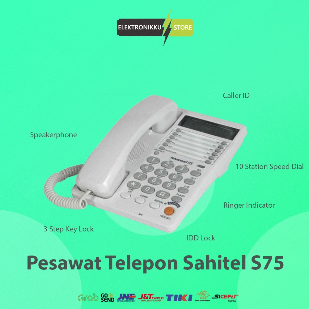 Jual Telepon Kabel Sahitel S75 Pesawat Telephone Rumah Kantor Indihome ...