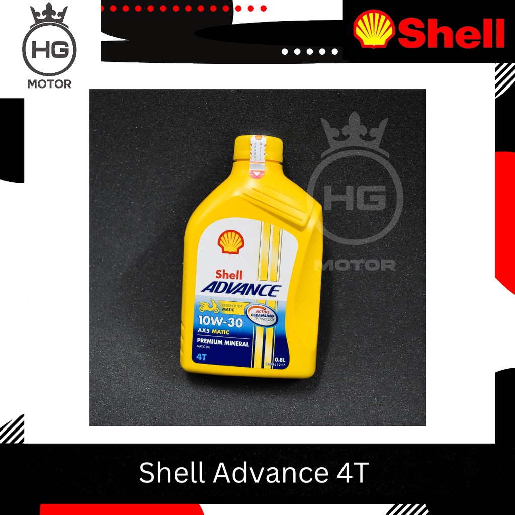 Jual Oli Motor Shell Advance Scooter AX 5 AX5 10W-30 UKURAN 0.8 LITER ...
