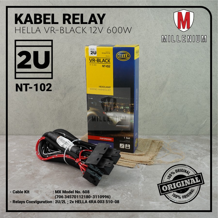 Jual Kabel Relay Set Lampu H Mobil Hella Vr Black Relay V Untuk