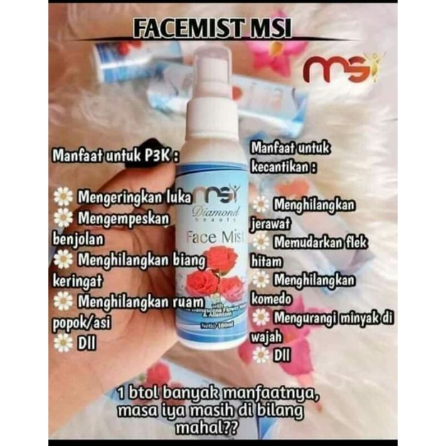 Jual Face mist MSI Ori 100ml halal bpom ( EXP 2024 ORI/ASLI ) Shopee