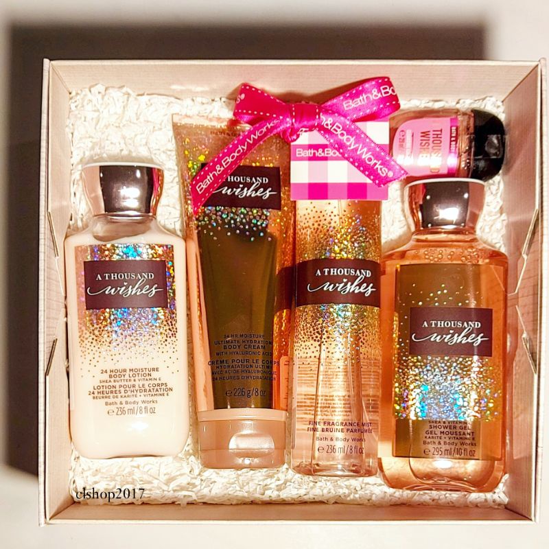 Jual ONSALE! ️ BBW A THOUSAND WISHES GIFT SET BATH & BODY WORKS PAKET ...