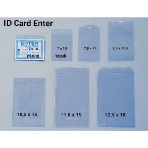 Jual (10pcs) Mika Id Card / Plastik Mika Id Card / Id Card Mika / Name ...