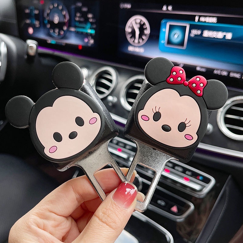 Jual Pcs Colokan Seatbelt Car Seat Belt Extension Buckle Mickey Mouse Minnie Colokan Safety