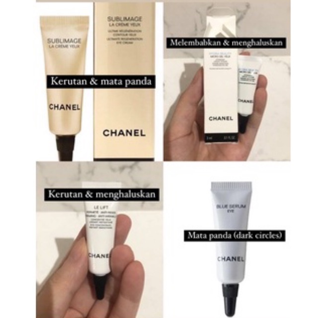 Jual CHANEL EYE CREAM LE LIFT HYDRA BEAUTY BLEU EYE SERUM SUBLIMAGE