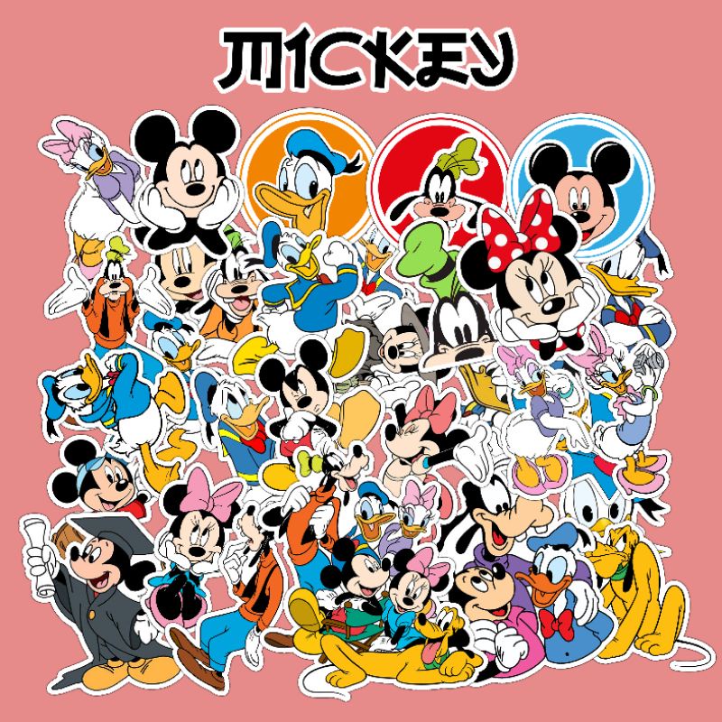 Jual Sticker Mickey/ Sticker Cartoon / Stiker Anime / Stiker tumblr