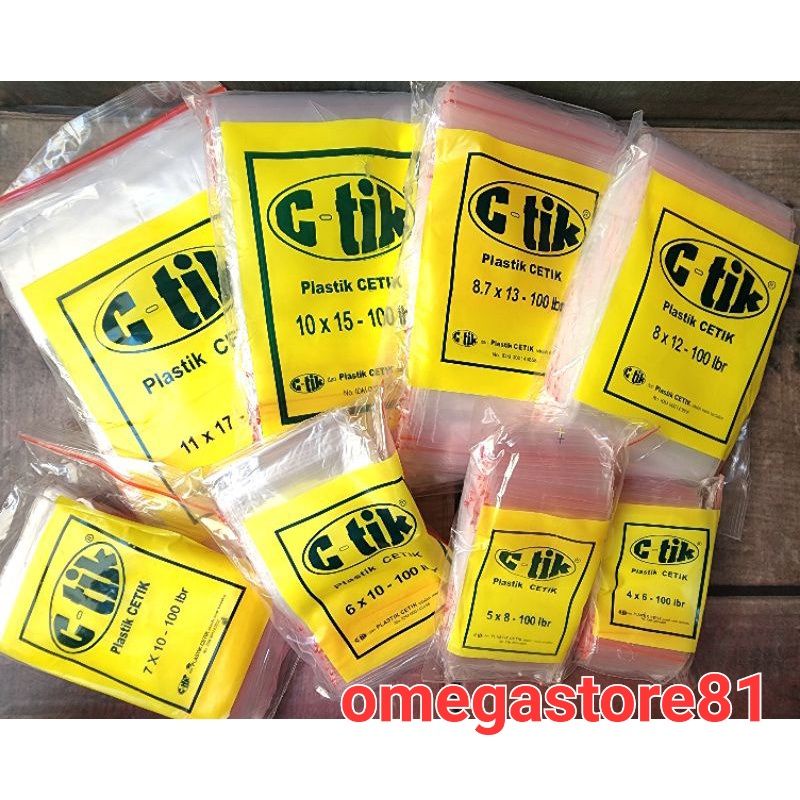 Jual Plastik Klip Ctik Plastik Ziplock Bening Makanan Saos Sambal Ukuran 4x6 5x8 7x10 8x12 10x15 8512