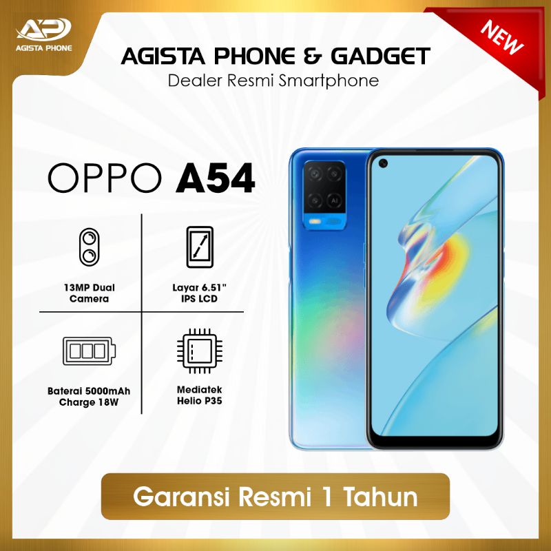 Oppo Mobile Oppo Kamera Selfie 16mp OPPO A55 RAM 4/64GB Kamera AI