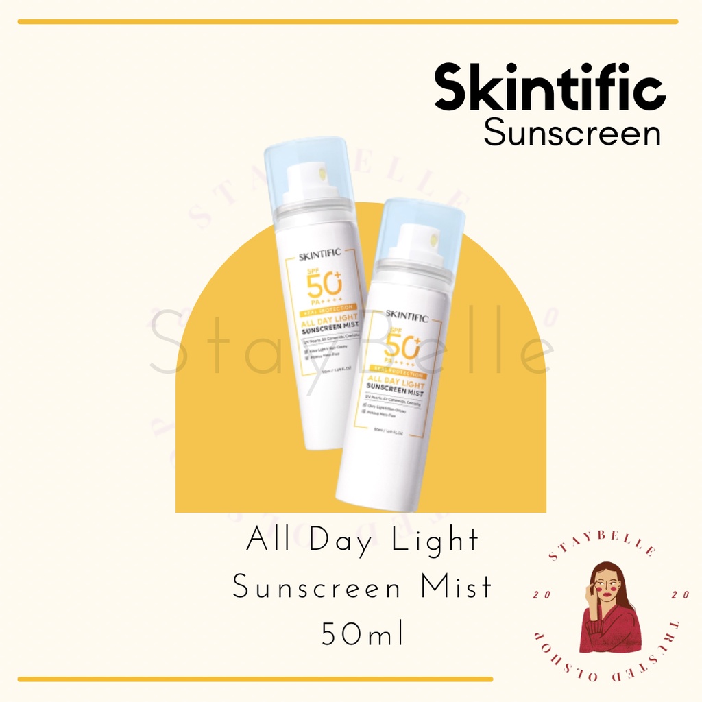 Jual SKINTIFIC Sunscreen Mist SPF 50 PA++++ Sunscreen Spray Anti UV ...