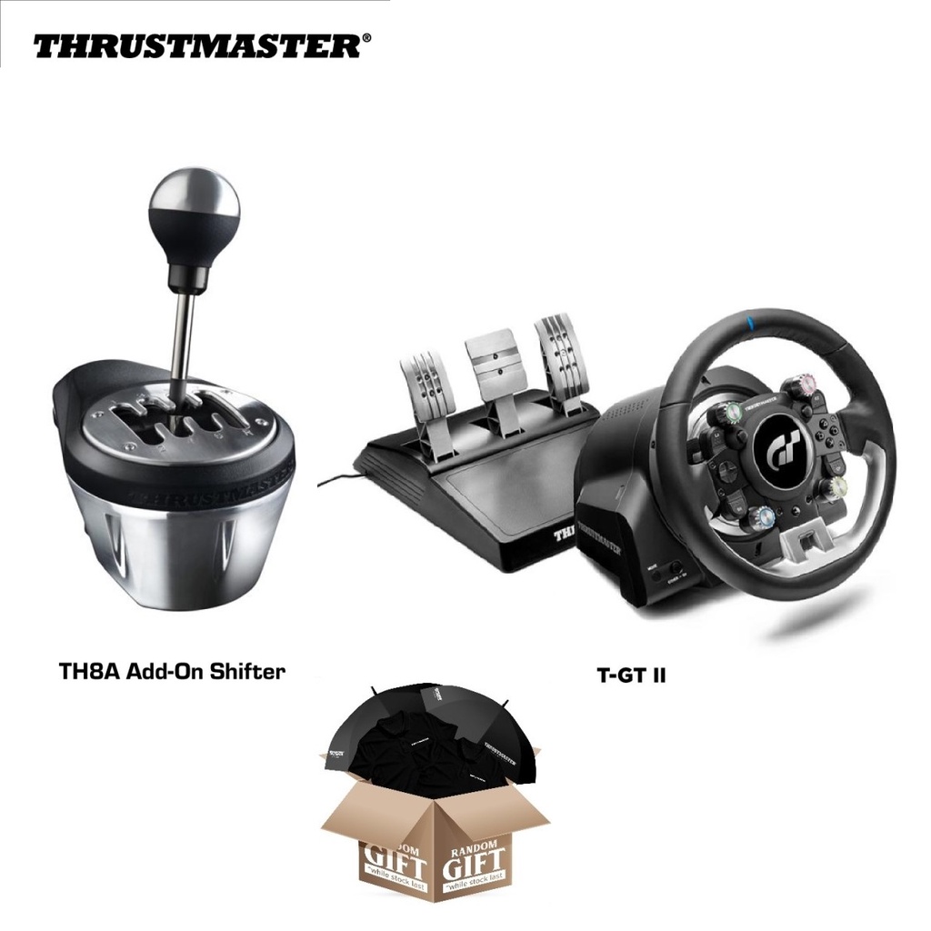 Jual Bundle Thrustmaster T-GT II & Shifter TH8A For PC, PS4 & PS5 