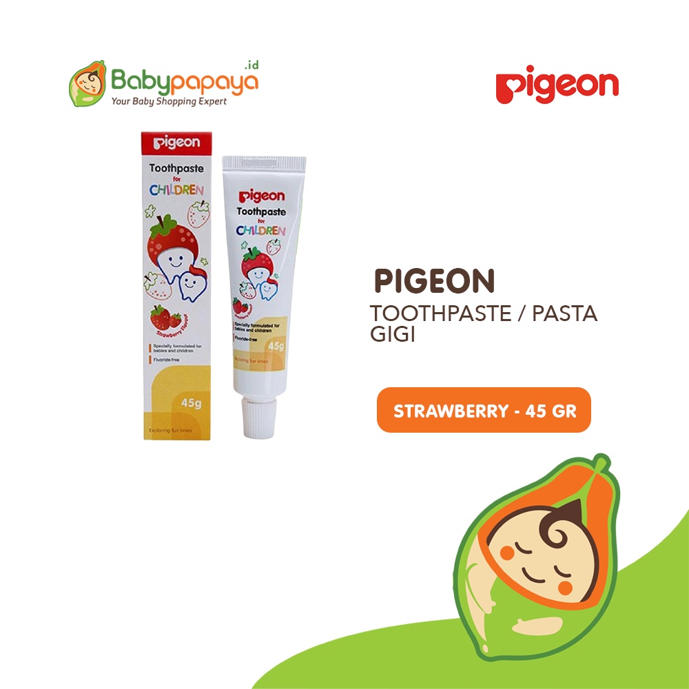Jual PIGEON Toothpaste / Pasta Gigi Strawberry 45Gr | Shopee Indonesia