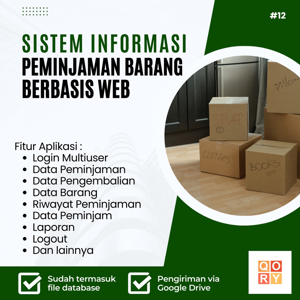 Jual Source Code Program Aplikasi Sistem Informasi Peminjaman Barang Berbasis Web Framework