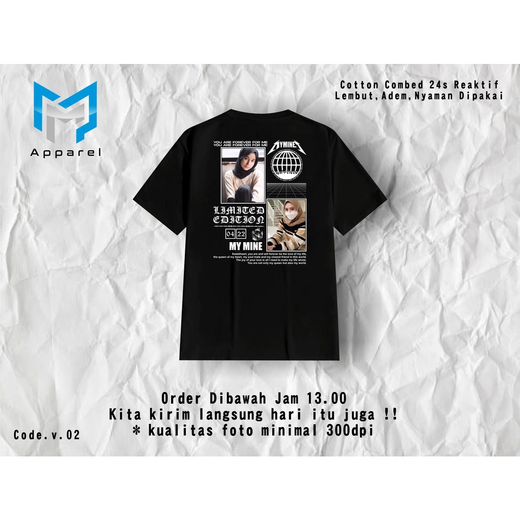 Jual Kaos Custom Foto 02 Kaos Couple Kaos Desain Estetik Kaos