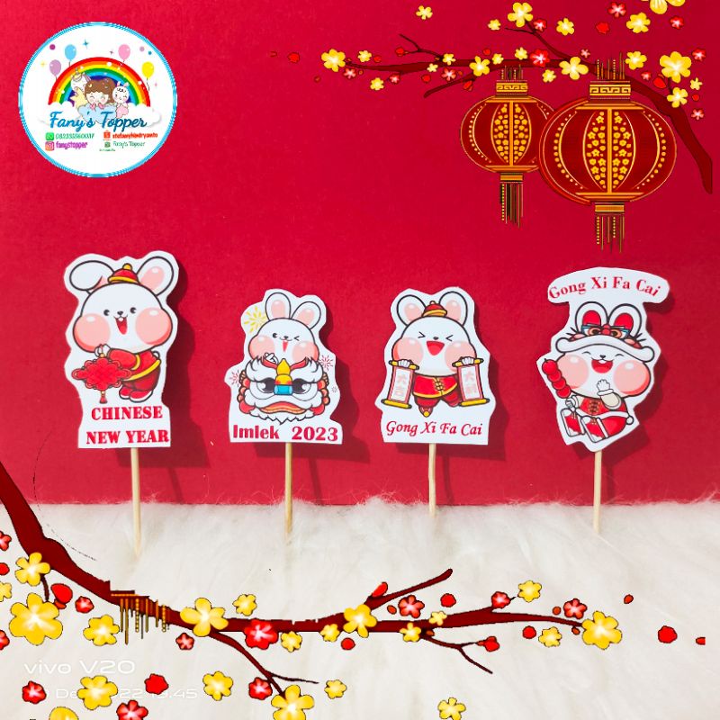Jual Topper Gong Xi Fa Cai Topper Chinese New Year Topper Imlek ...