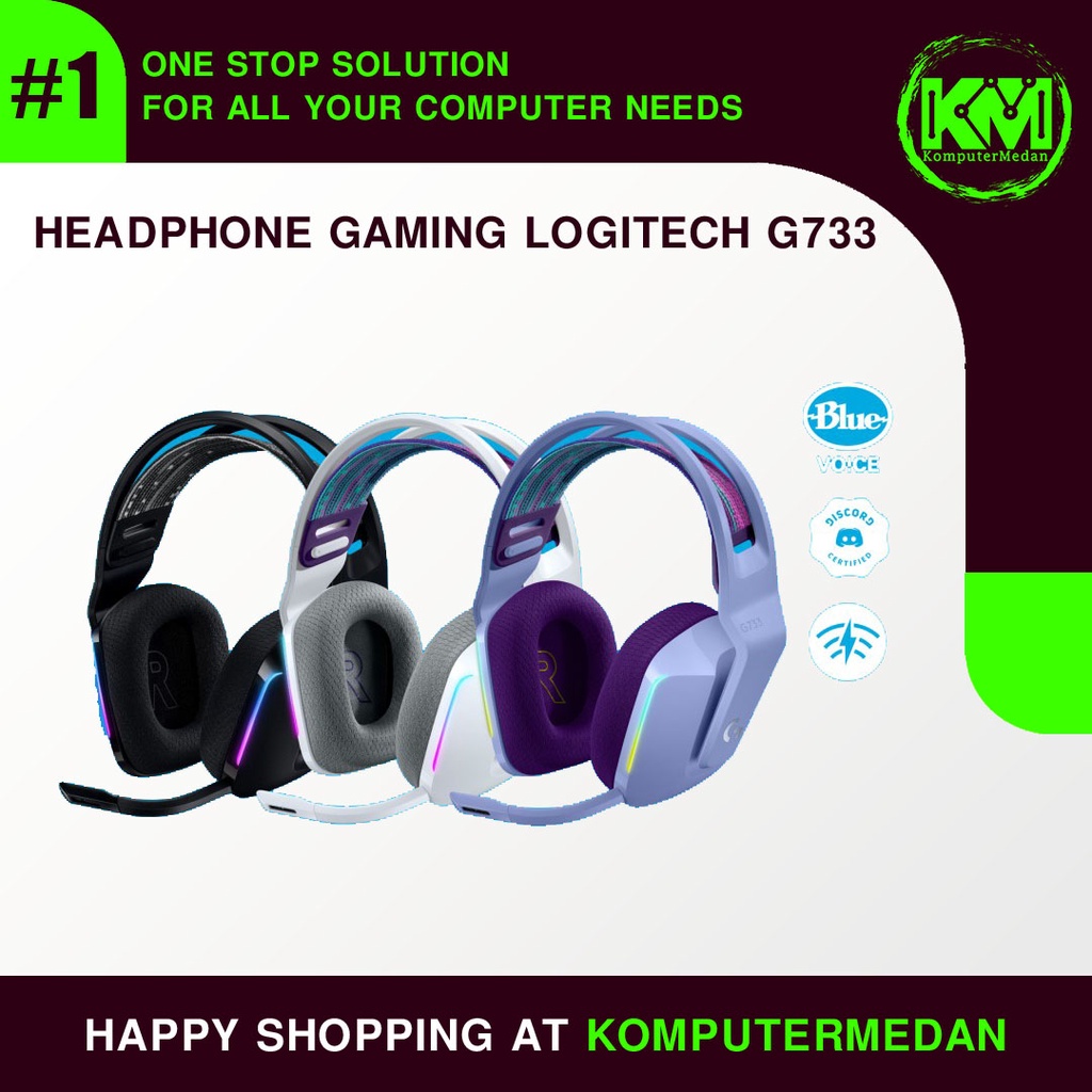 Logitech G733 LIGHTSPEED Wireless RGB Surround Gaming Headset
