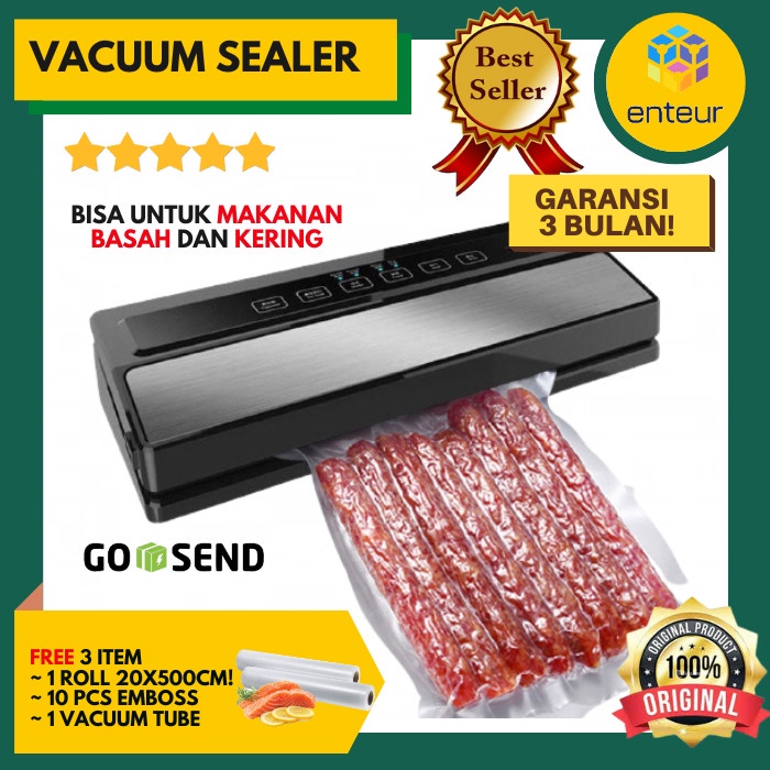 Jual RONEGYE Vacuum Sealer Makanan Basah Kering Vakum Vacum Frozen Food