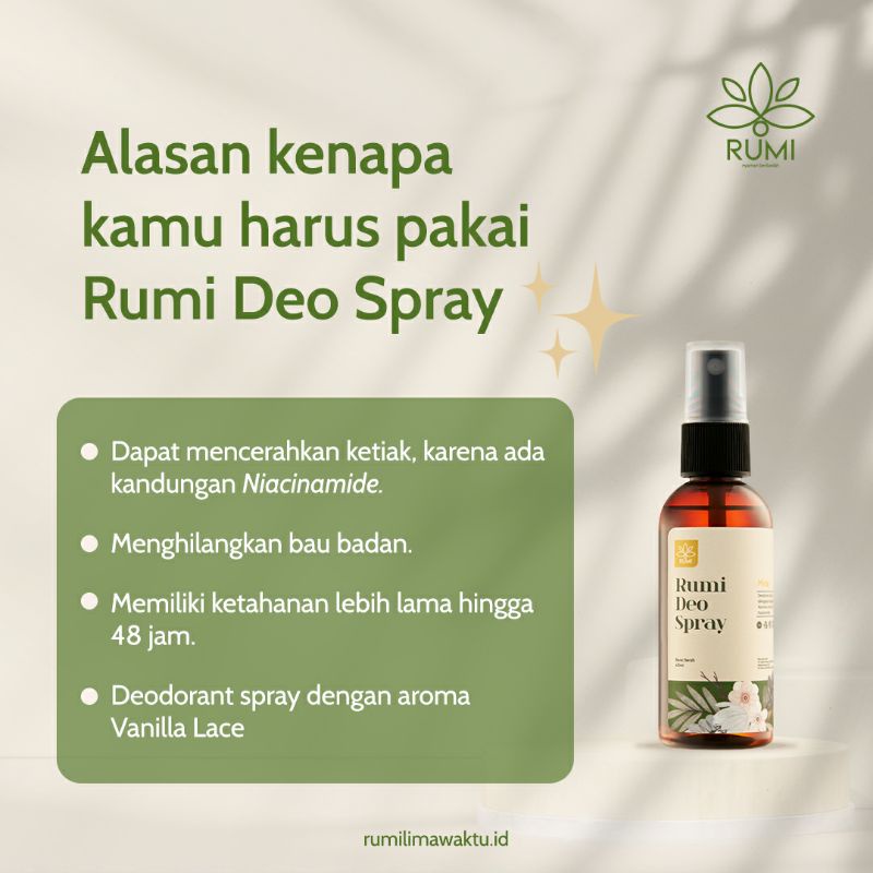 Jual Deodorant Spray Alami Fresh Rumi Ml Shopee Indonesia