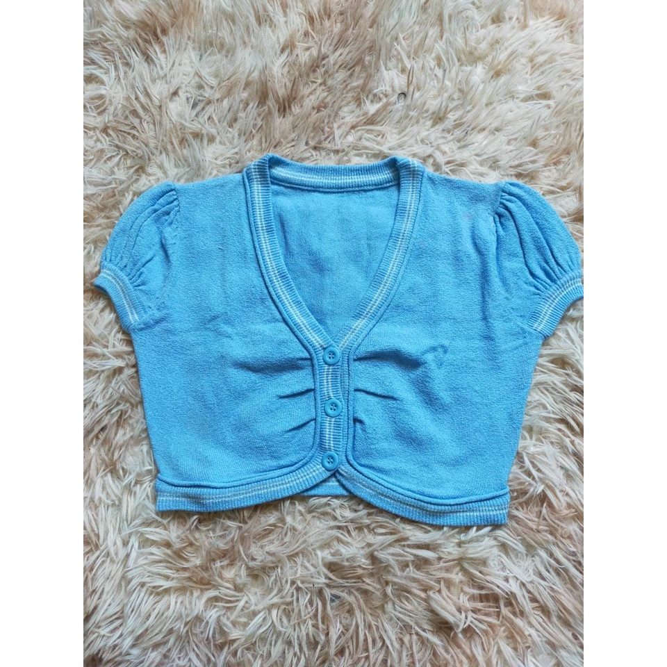 Jual Bolero tangan pendek wanita rajut kancing | Shopee Indonesia