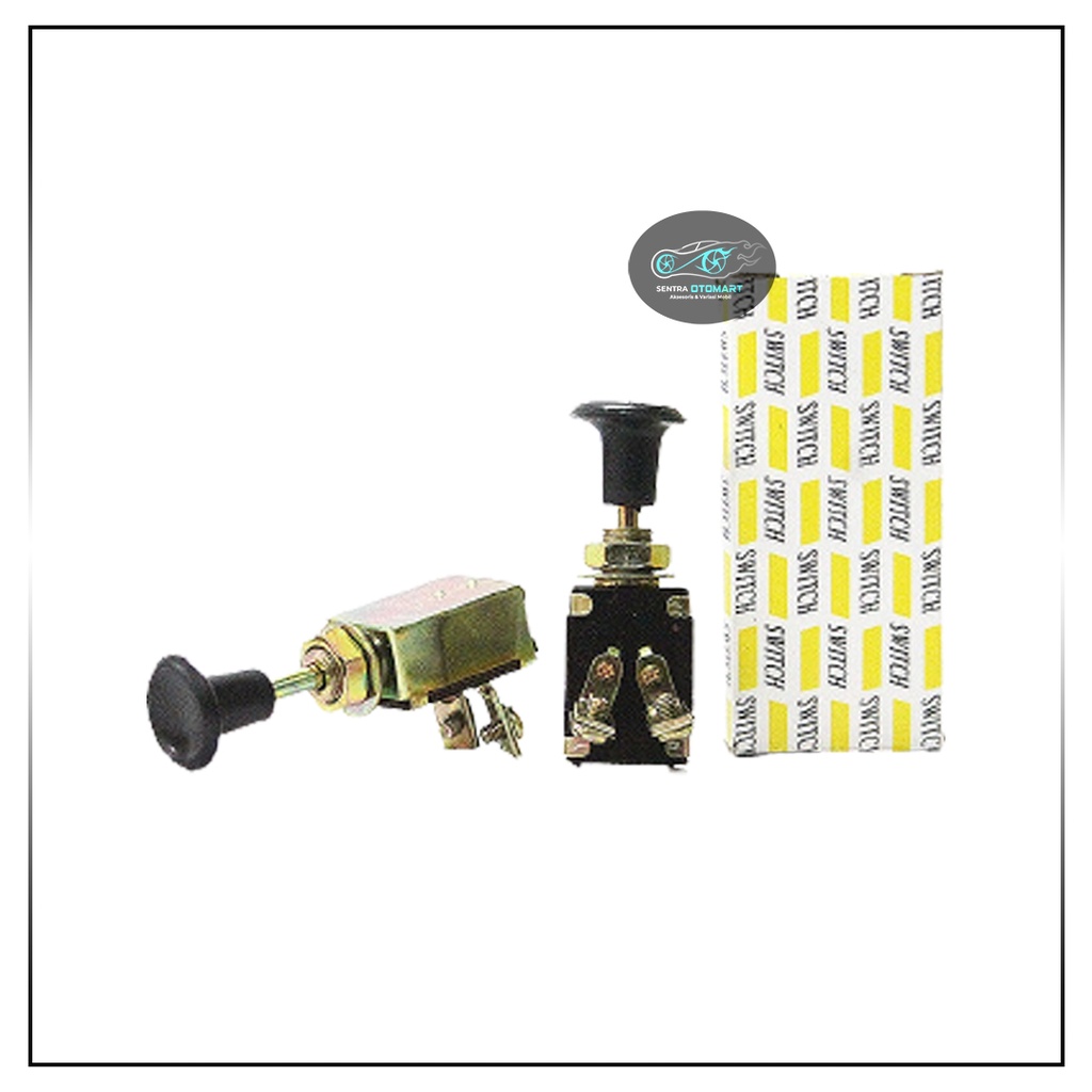 Jual Saklar Lampu / Switch On Off 1X Tarik Tipe JK106 Untuk Mobil ...