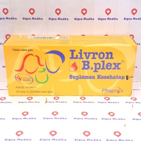 Jual Livron B.plex Box Isi 10 Strip Isi 10 Tablet (Multivitamin ...