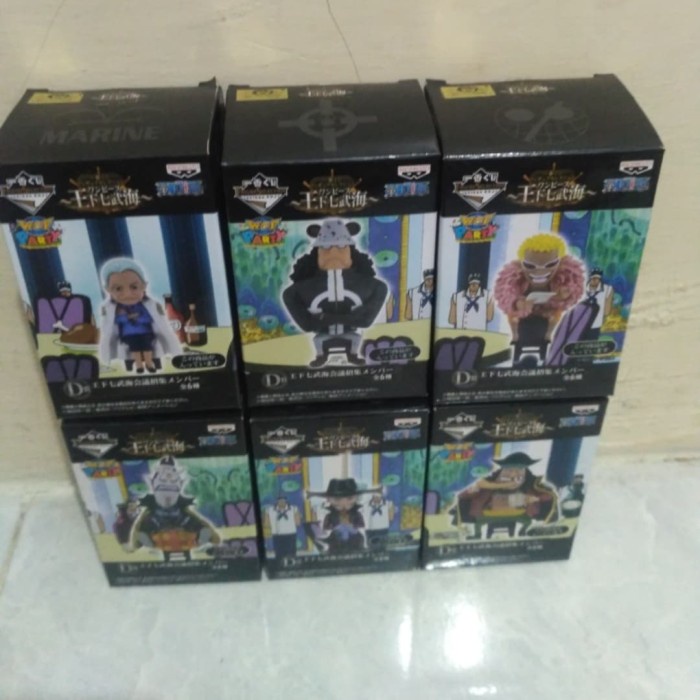 Jual WCF One Piece Tea Party Set Sichibukai Mihawk Moria Shirohige Kuma ...